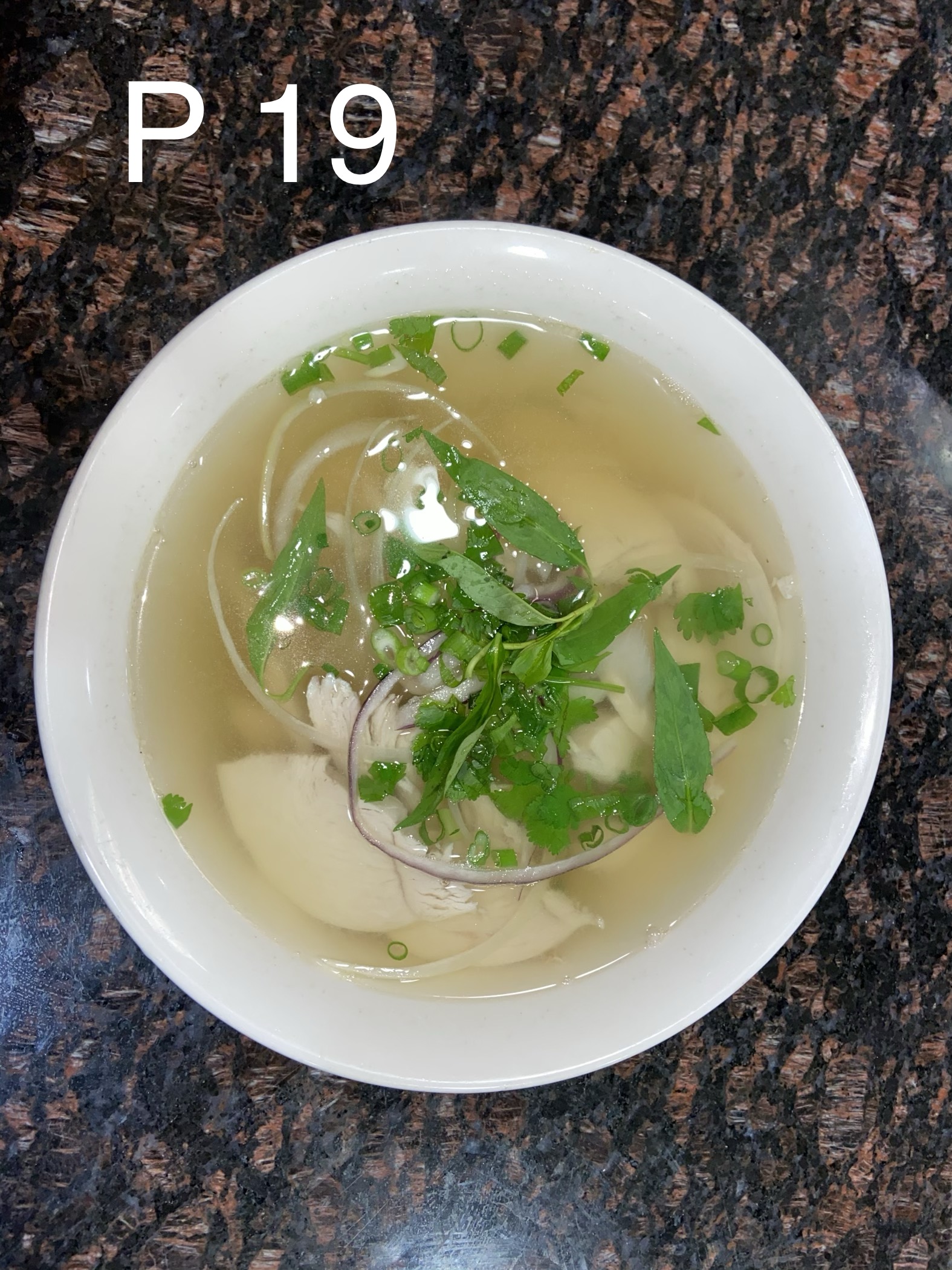 Order P19. Chicken Noodle Soup food online from Pho One Restaurant store, Hurst on bringmethat.com