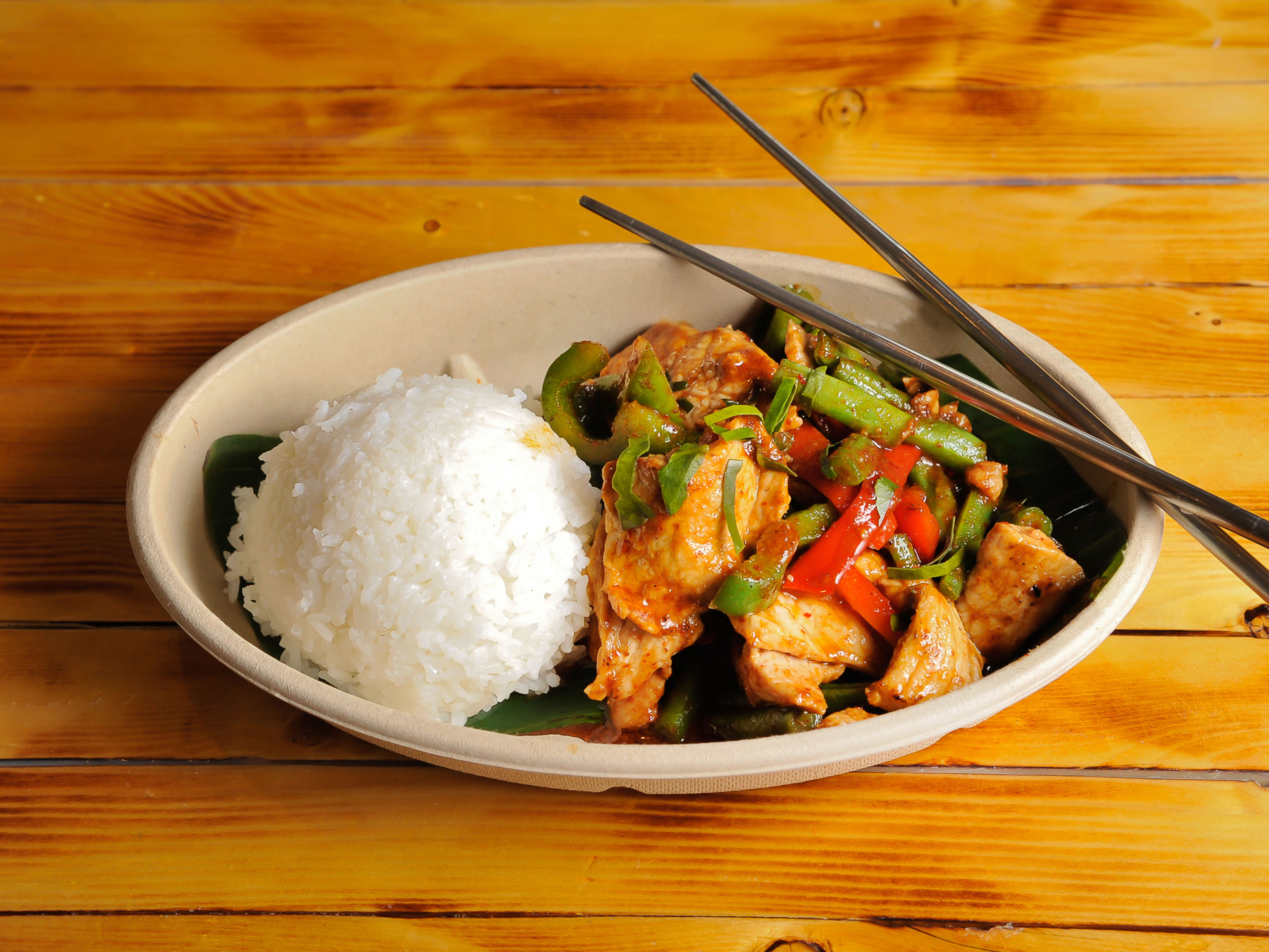 Order Prik Khing food online from Tamsung Thai Street Eat store, Atlanta on bringmethat.com