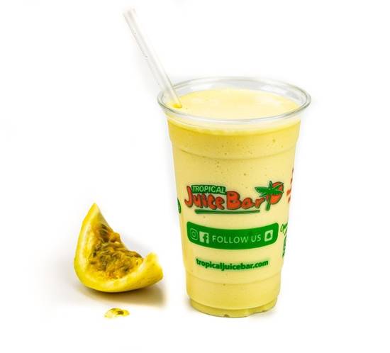 Order Passion Fruit (Chinola) Smoothie food online from Tropical Juice Bar store, Passaic on bringmethat.com