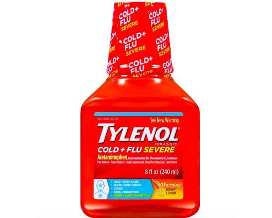 Order Tylenol Severe Cold+Flu 8 oz food online from McLean Ave Pharmacy store, Yonkers on bringmethat.com