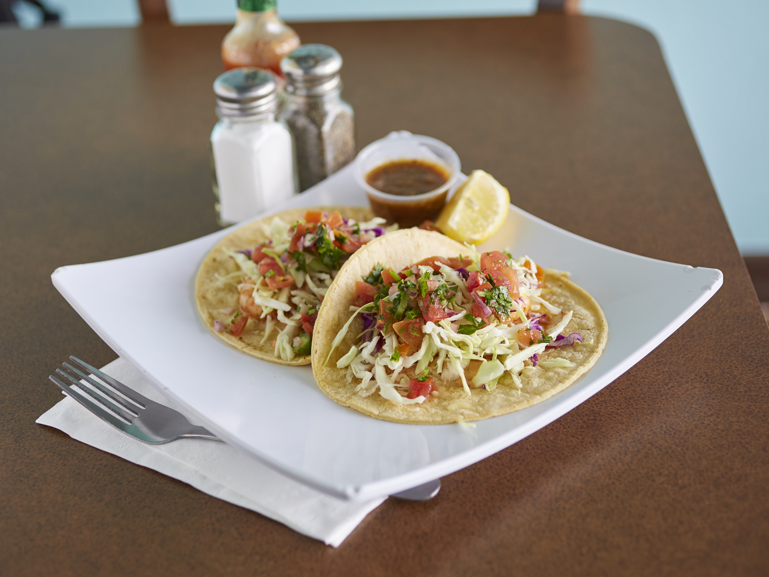 Order 2 Shrimp Taco food online from Pacific Cafe store, Oxnard on bringmethat.com