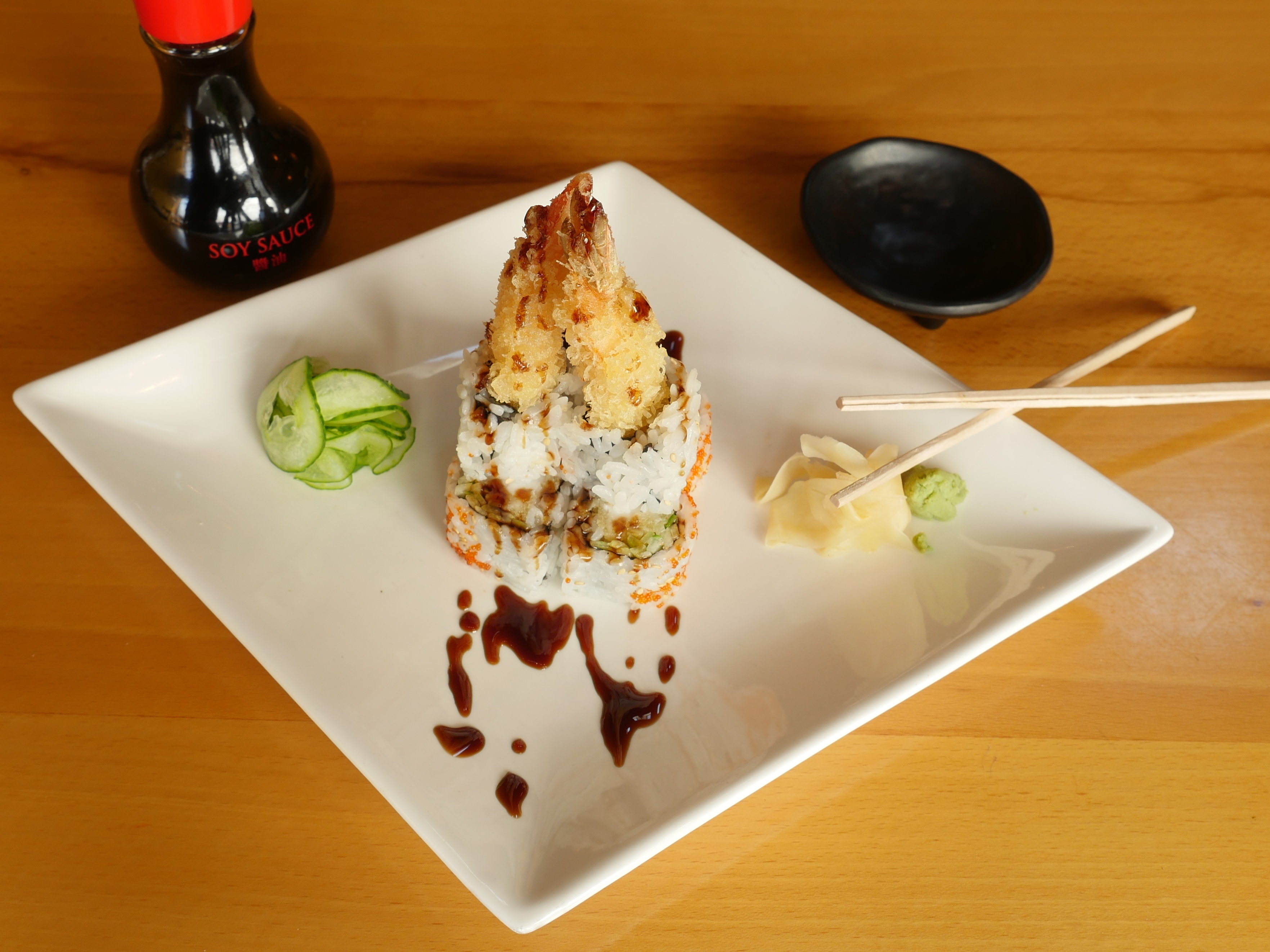 Order Shrimp Tempura Roll  二虾AS food online from Sake Japanese Restaurant store, Braintree on bringmethat.com