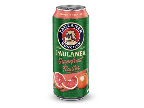 Order Paulaner Grapefruit Radler - 4x 16.9oz Cans food online from Sky Liquors store, Chicago on bringmethat.com