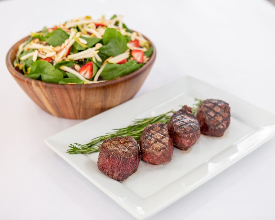 Order Grilled Prime Steak Family Meal for 4 food online from Fresh To Order - East Cobb store, Marietta on bringmethat.com