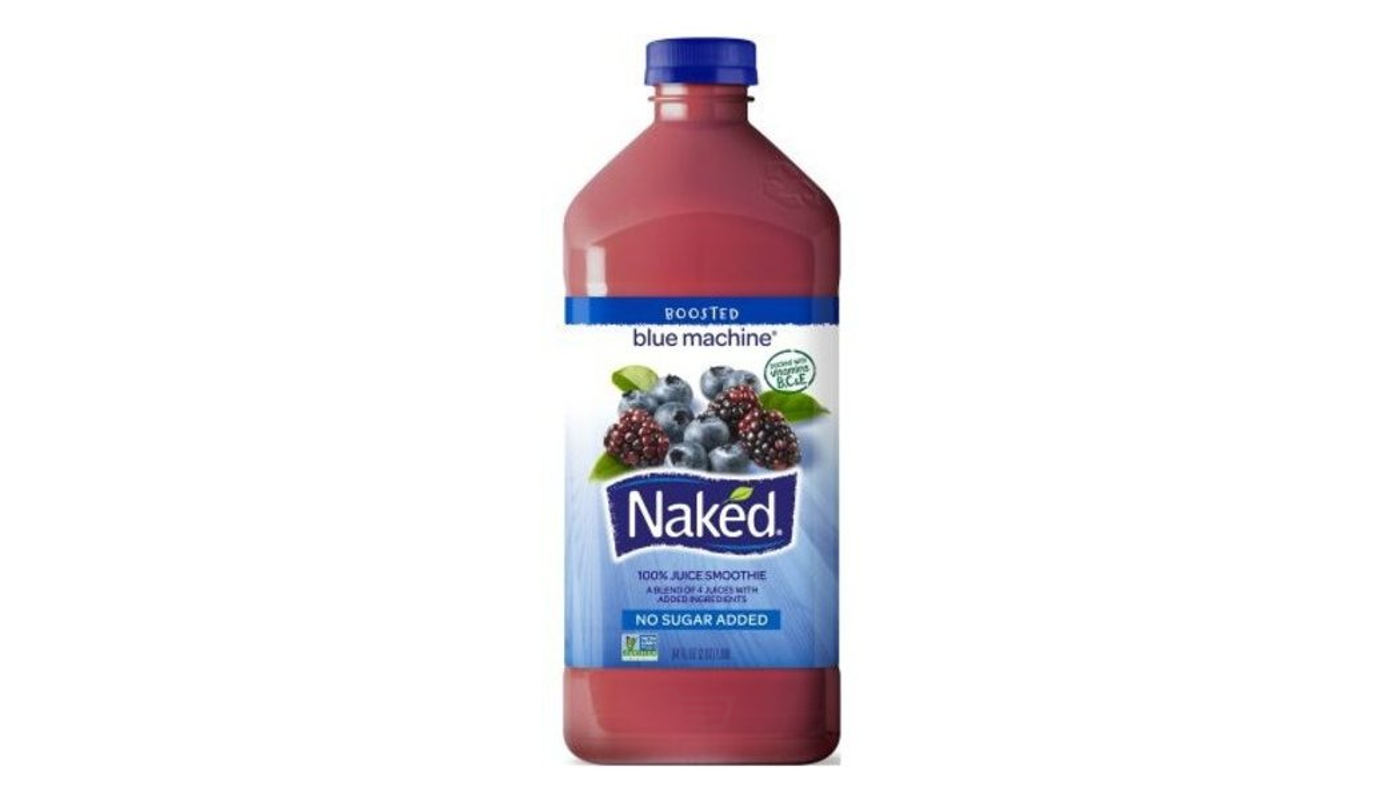Order Naked Blue Machine 100% Juice Smoothie Blend of Four Juices 15.2 oz Bottle food online from P & B Liquor & Fine Wine store, Long Beach on bringmethat.com