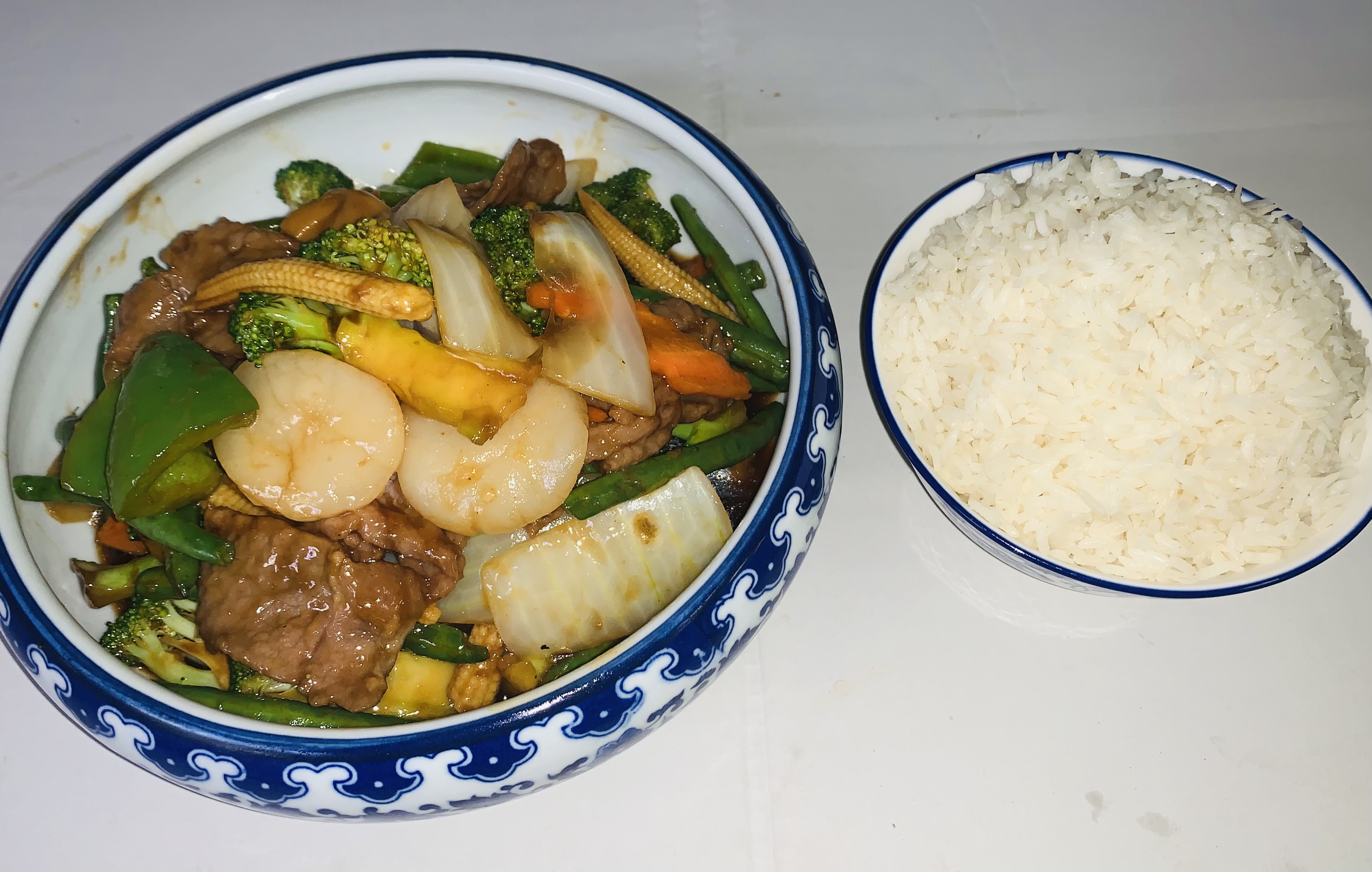 Order H21. Scallop and Beef with Mixed Vegetables 杂菜干贝和牛 food online from Hai Sun Chinese Restrnt store, Brooklyn on bringmethat.com