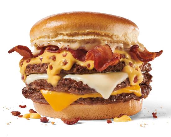 Order Triple Bacon Cheesy Jack food online from Jack In The Box store, Roma on bringmethat.com