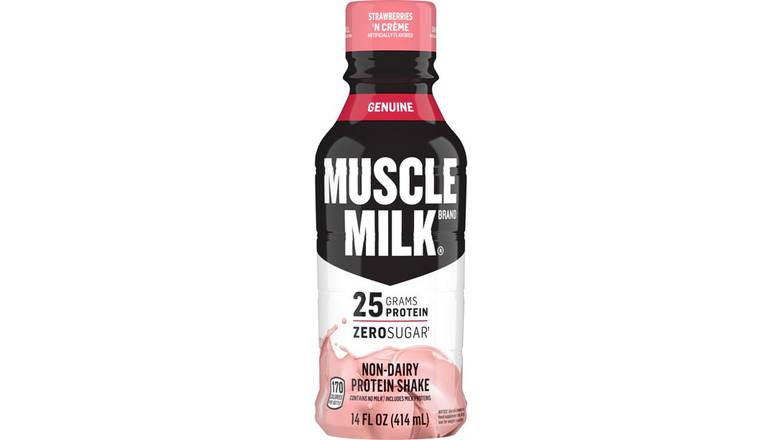 Order Muscle Milk Genuine Protein Shake, 25g Protein, Strawberries 'N CrÃ¨me food online from Star Variety store, Cambridge on bringmethat.com