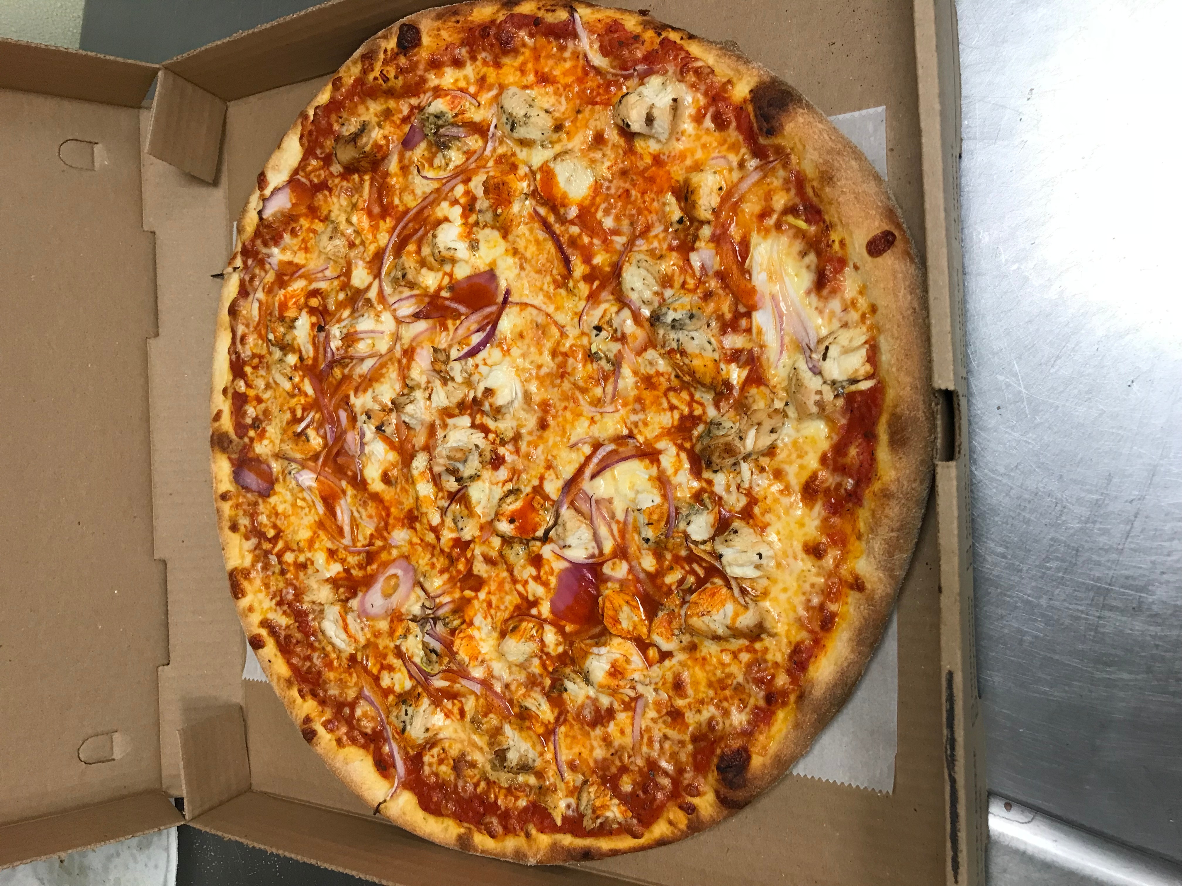 Order New York Buffalo Chicken Pizza food online from Wellesley North End Pizza store, Wellesley Hills on bringmethat.com