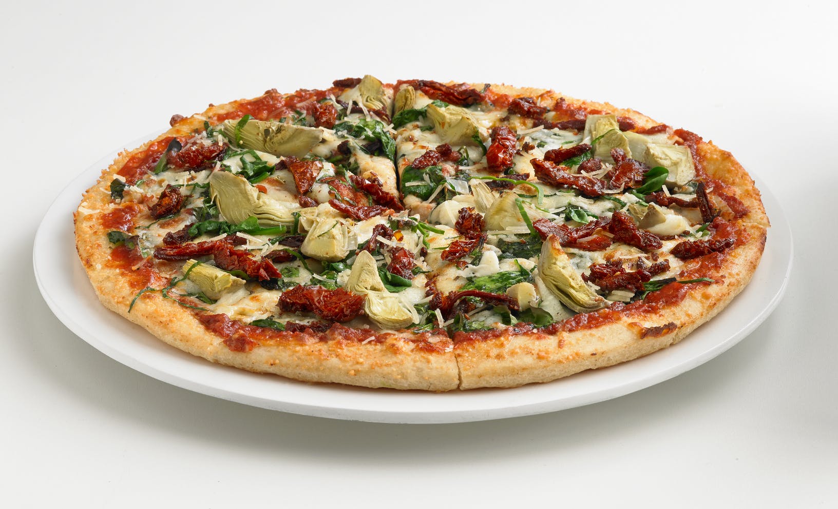 Order Florentine Pizza - Individual 8'' (6 Slices) food online from Boston Restaurant store, Tucson on bringmethat.com