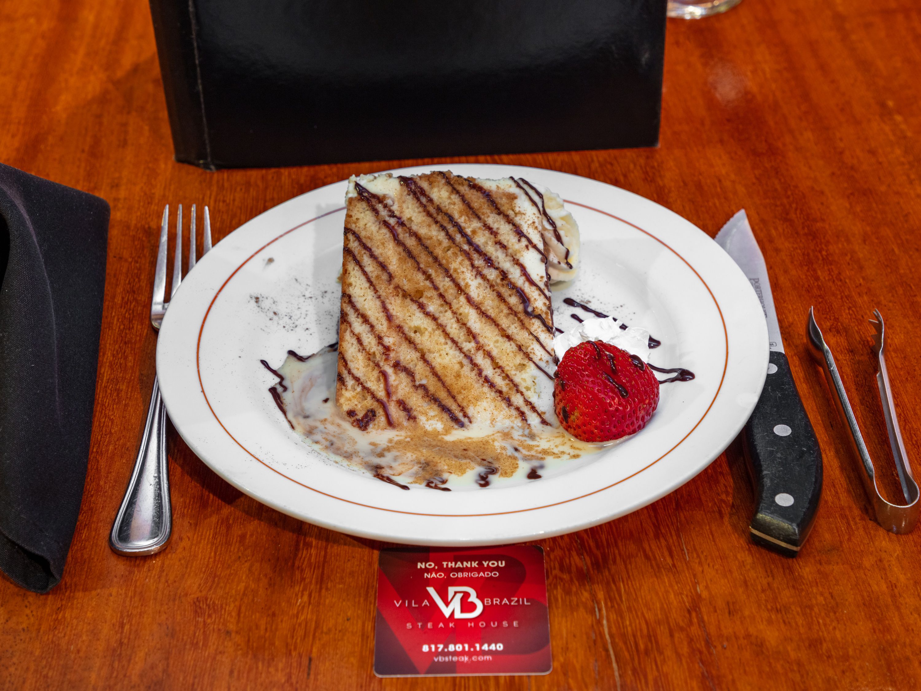Order Tres Leche Cake food online from Vb Steakhouse store, Arlington on bringmethat.com