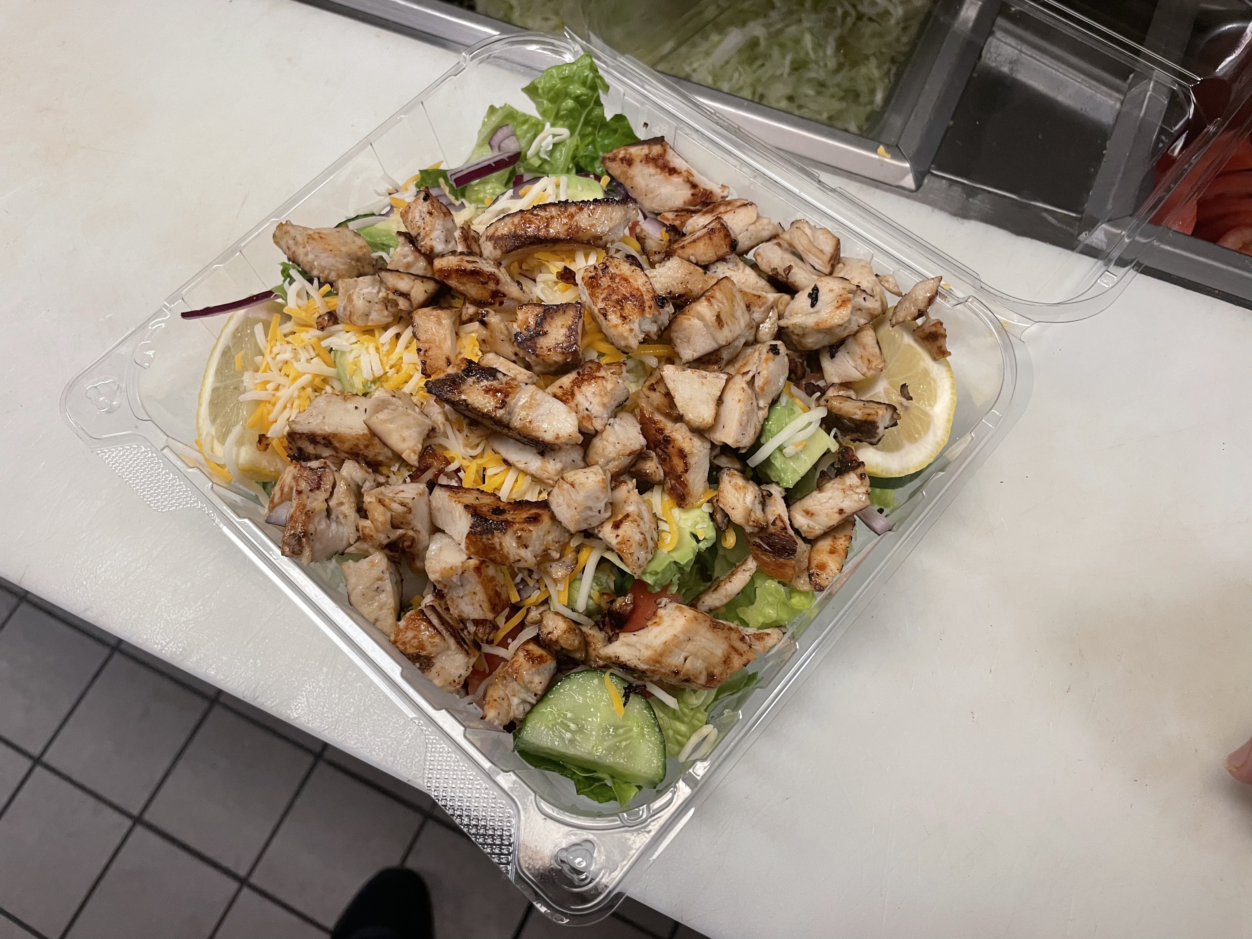 Order Grilled Chicken Salad food online from Frostees store, Bakersfield on bringmethat.com