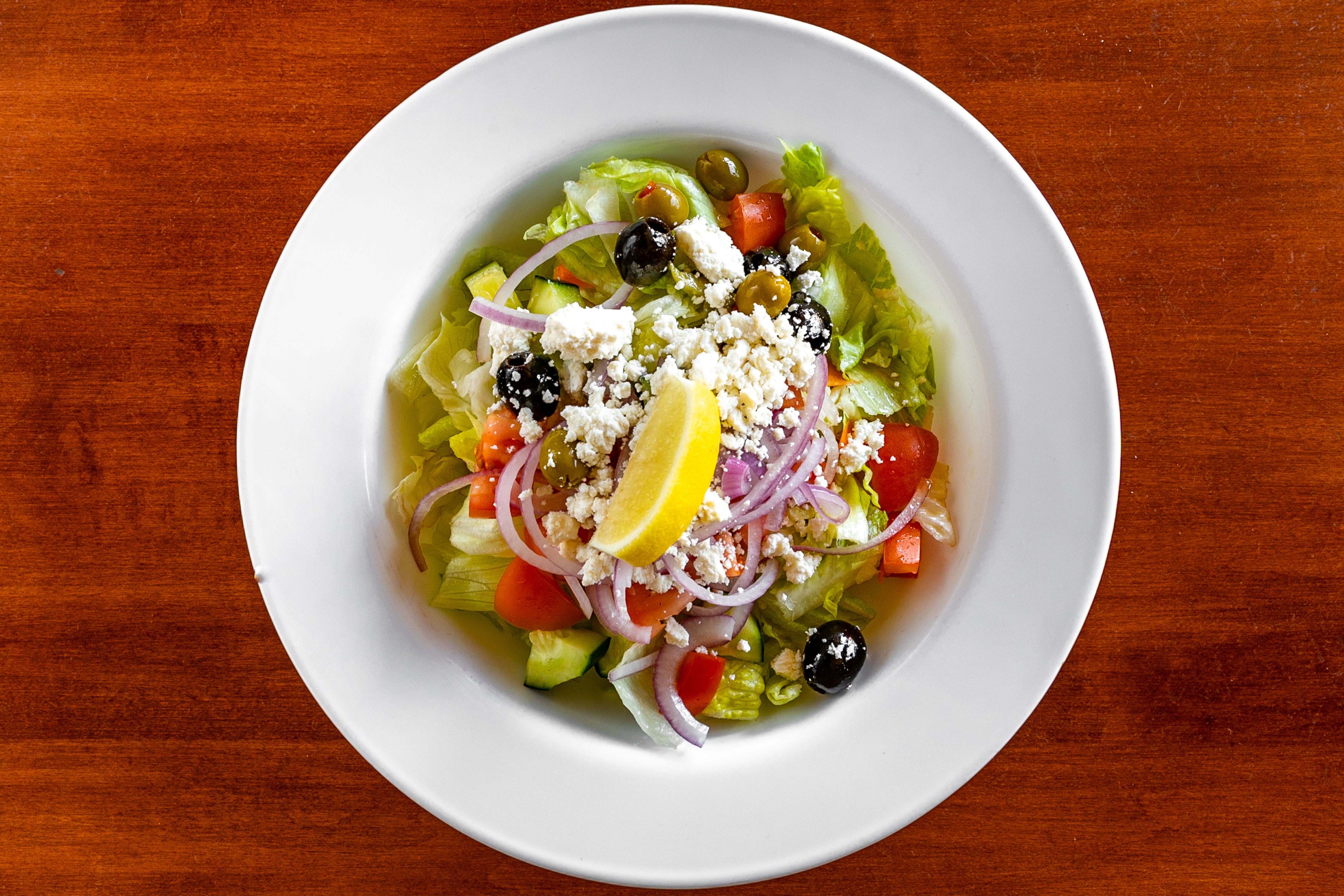 Order Greek Salad - Salad food online from Villa Vinci store, Wylie on bringmethat.com