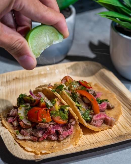 Order Flank Steak Taco food online from La Botica store, Livermore on bringmethat.com