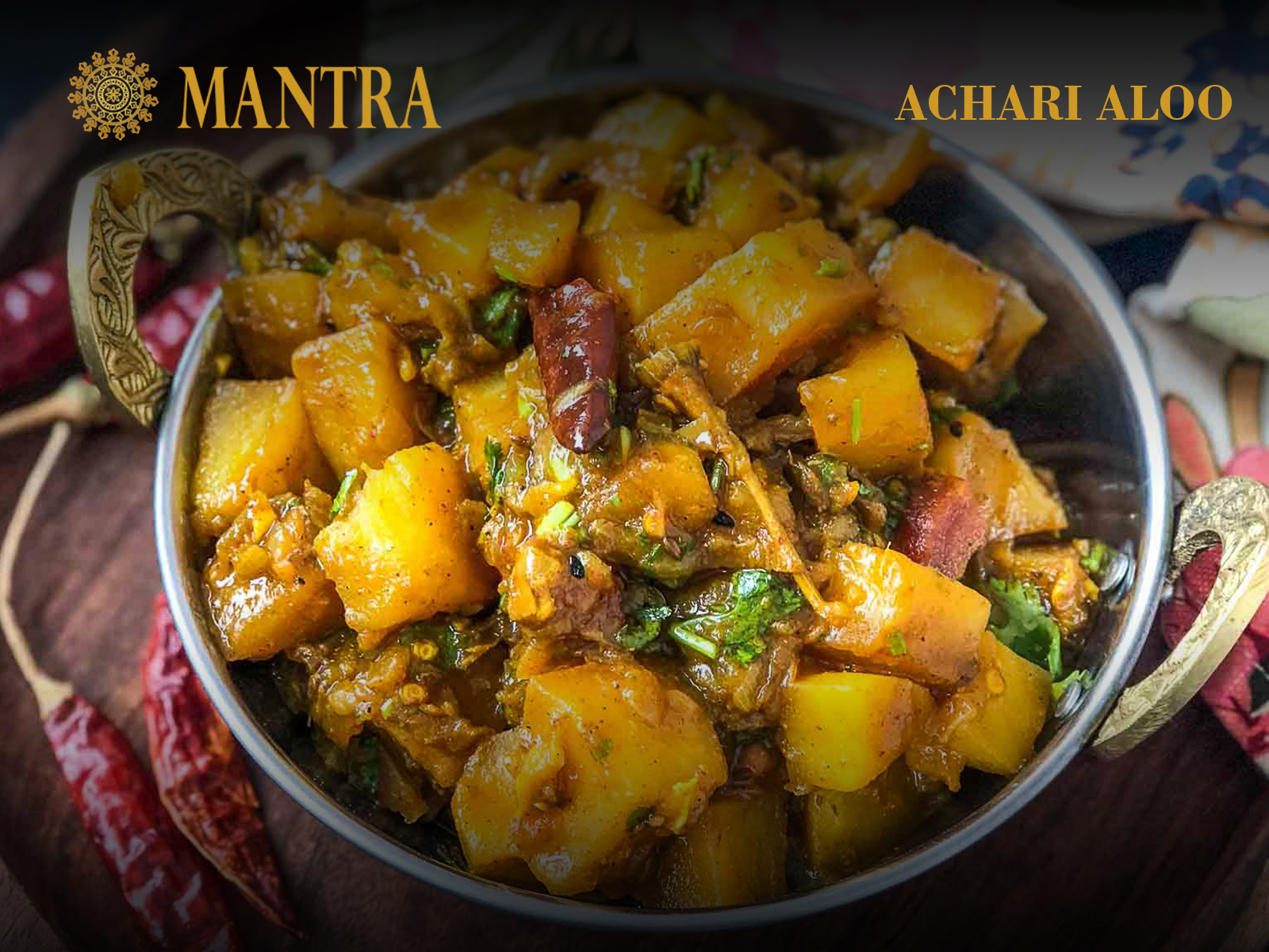 Order Achari Aloo food online from Mantra Authentic Indian Restaurant store, Jersey City on bringmethat.com