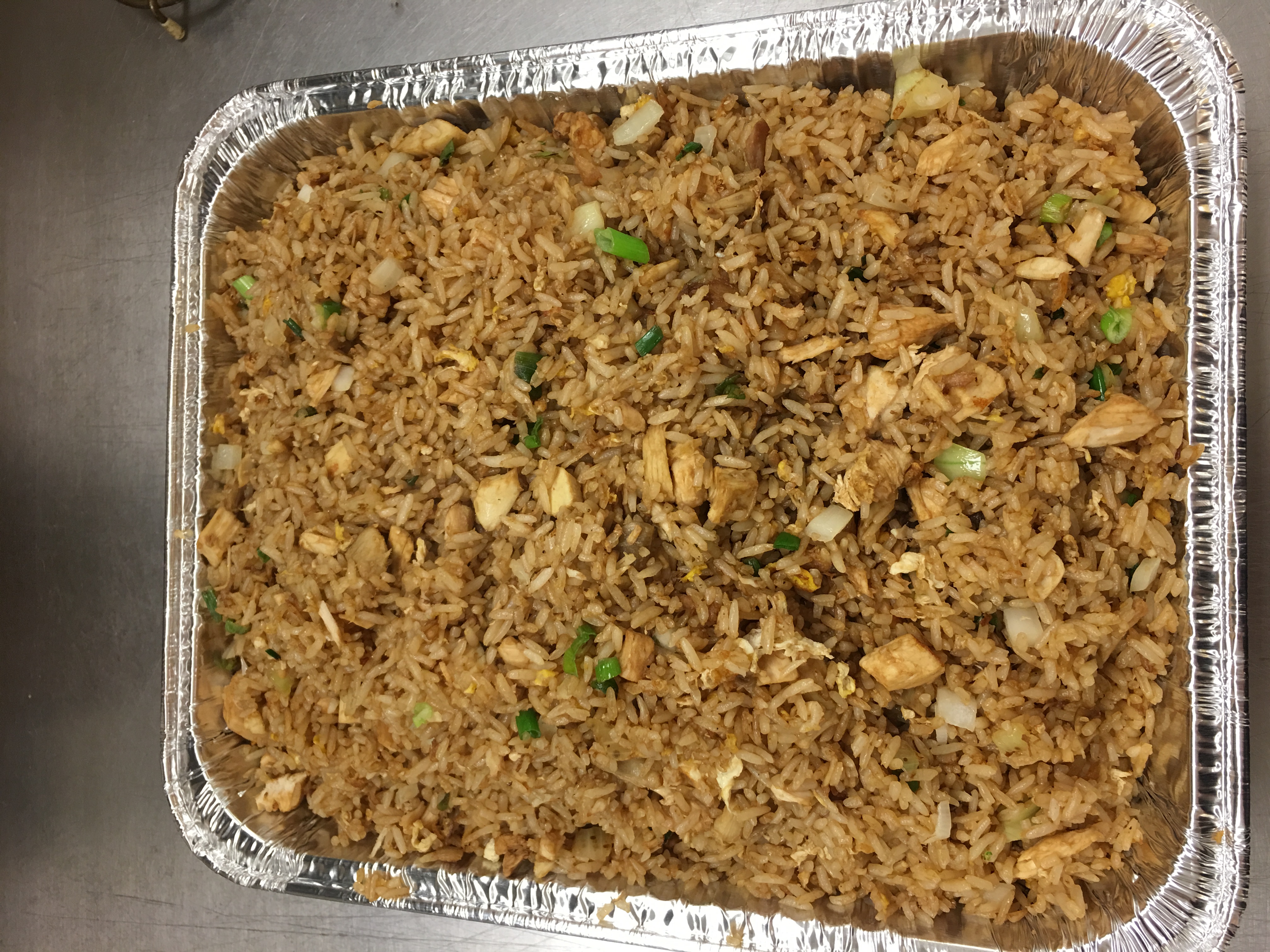 Order 723. Party Tray Chicken Fried Rice food online from China China store, Joliet on bringmethat.com