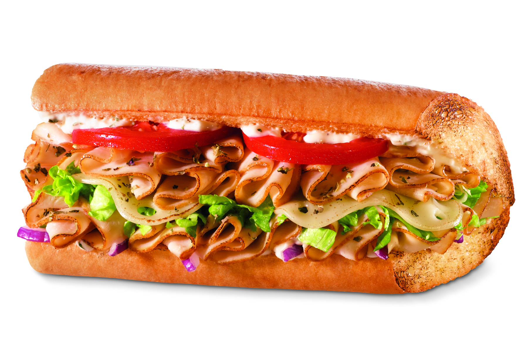 Order Turkey Ranch and Swiss Sub food online from Quiznos Sub Catering store, Chicago on bringmethat.com
