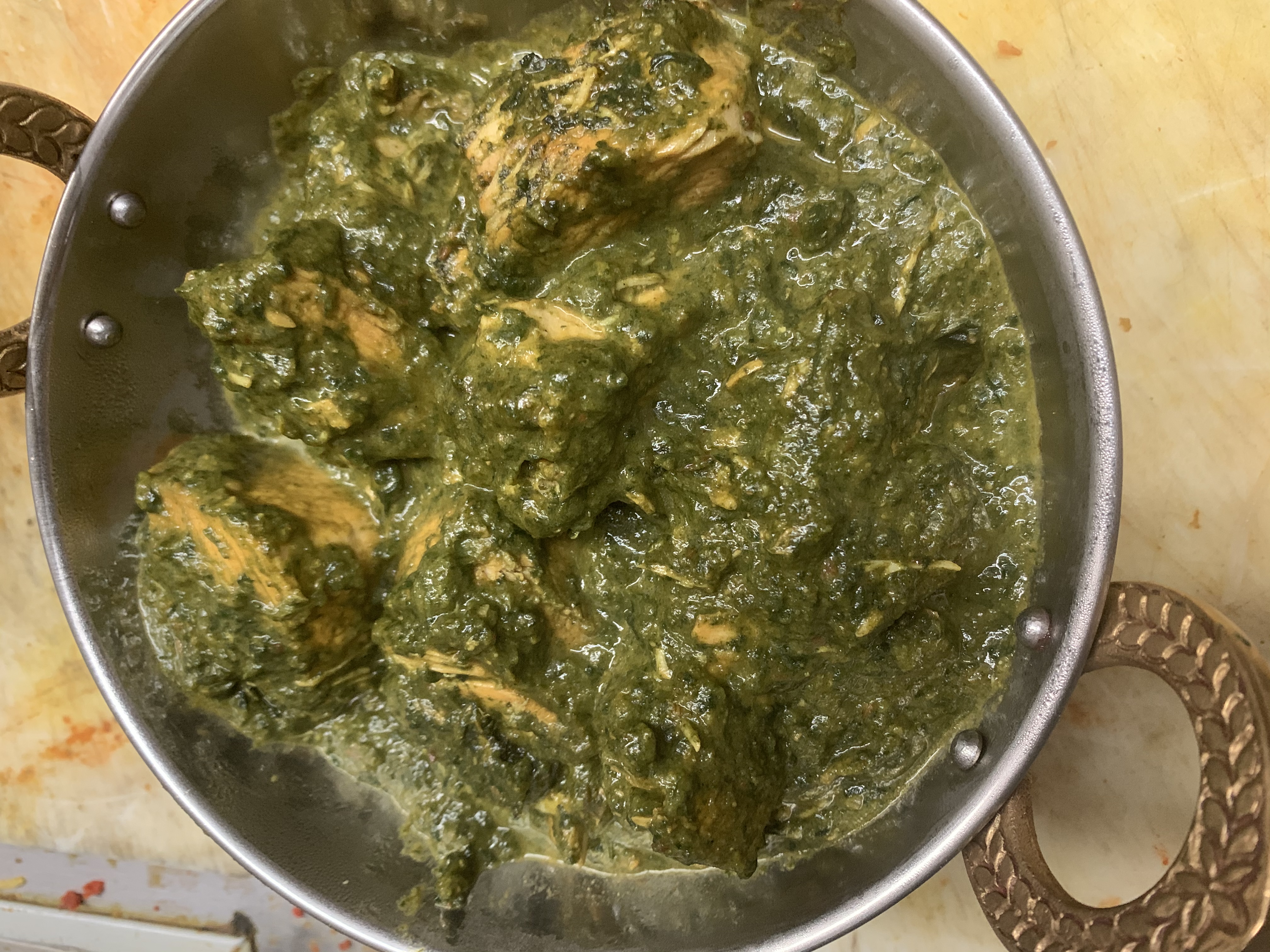 Order 26. Chicken Saag food online from Bawarchi store, New York on bringmethat.com