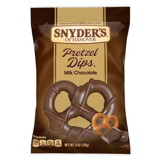 Order Snyder's Of Hanover Dipped in Hershey's Milk Chocolate Pretzel Dips food online from Exxon Food Mart store, Port Huron on bringmethat.com