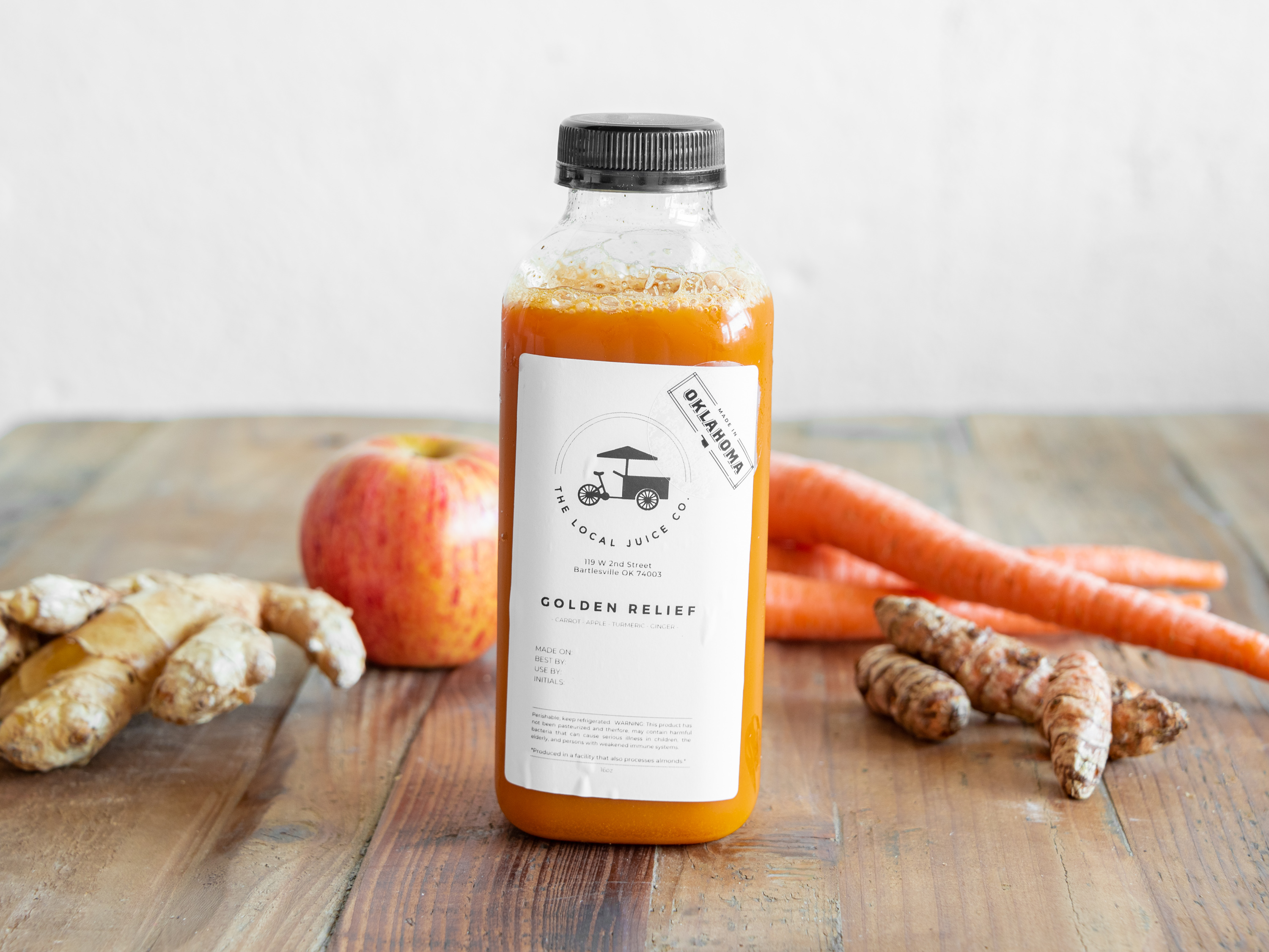 Order Golden Relief Juice food online from Local Juice Company store, Bartlesville on bringmethat.com