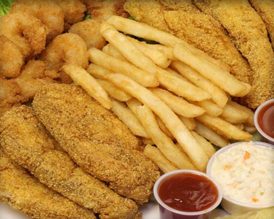 Order Fish Combo food online from Hook Fish & Chicken store, Chicago on bringmethat.com