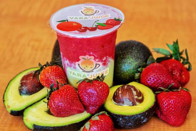 Order Avocado with Strawberry Juice food online from Vara Juice store, Detroit on bringmethat.com