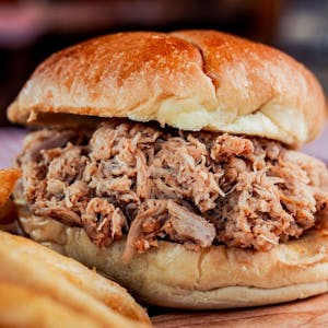 Order Pulled Smoked Chicken Sandwich (Regular) food online from Yummy Bones Barbecue store, Port Washington on bringmethat.com