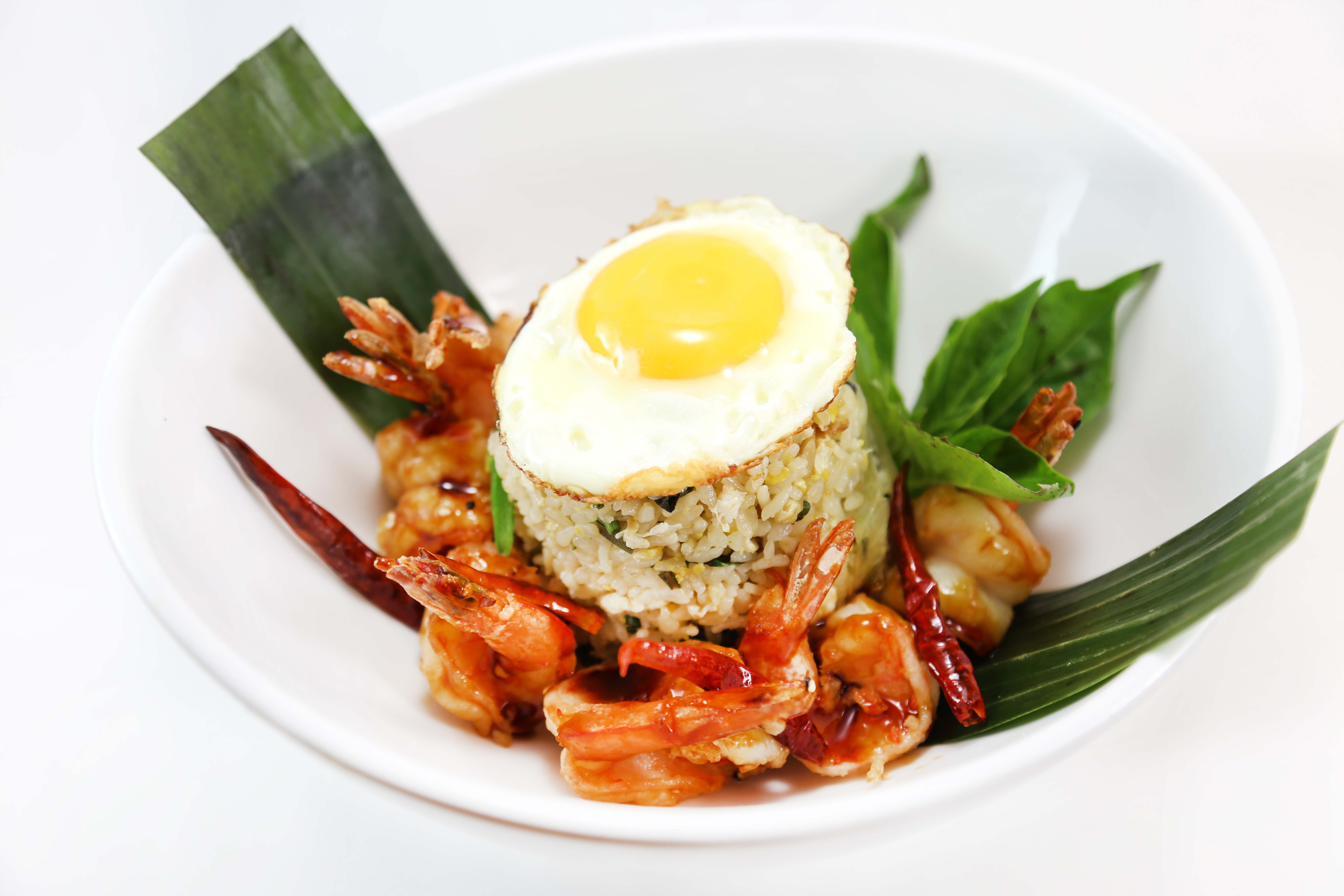 Order 43. Basil Fried Rice food online from Eto'O Modern Asian Cuisine store, Chicago on bringmethat.com