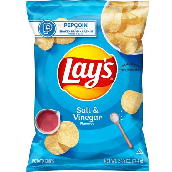 Order Lay'S Salt & Vinegar Flavored Potato Chips food online from Pepack Sunoco store, Peapack on bringmethat.com