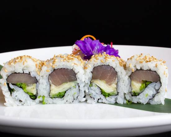 Order GF White Tuna Roll food online from Hapa Sushi Grill and Sake Bar store, Boulder on bringmethat.com