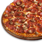 Order Ulti-Meat Pizza food online from Round Table Pizza store, Tracy on bringmethat.com