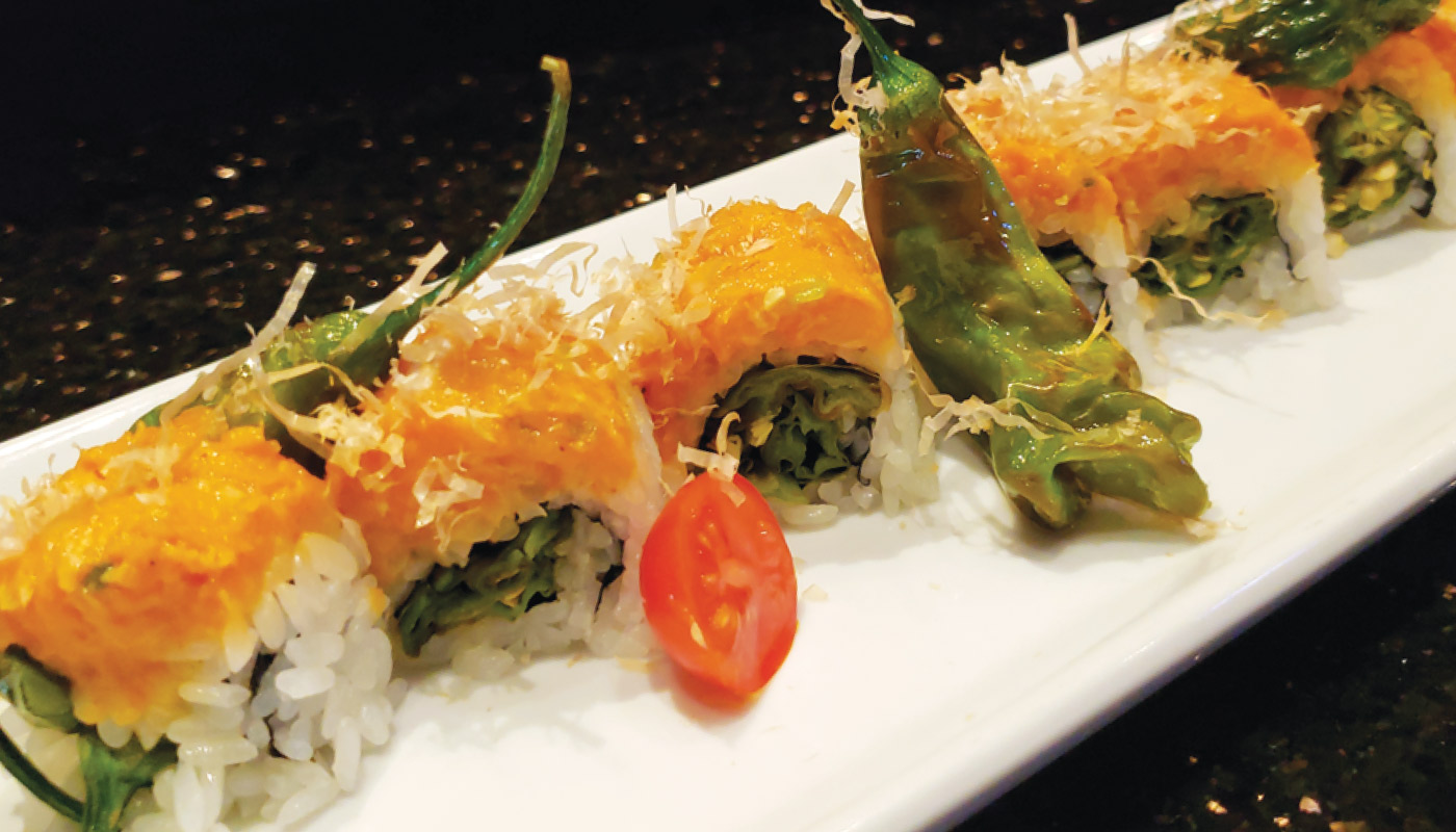 Order F18. HOUSE ROLL food online from Ami Sushi store, Westwood on bringmethat.com