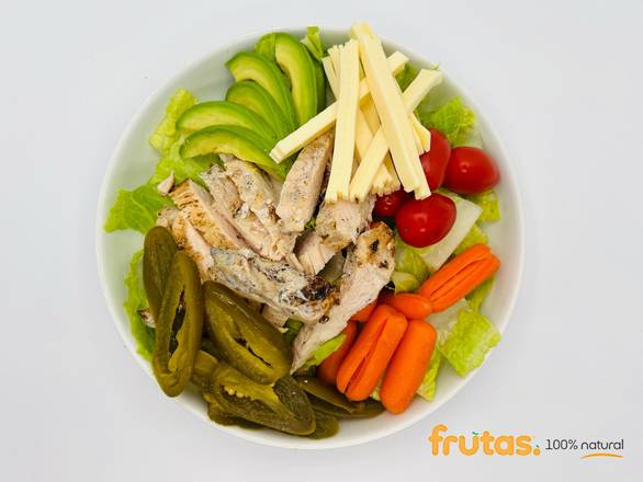 Order Tropical Chicken Salad food online from Frutas 100% Natural store, Chula Vista on bringmethat.com