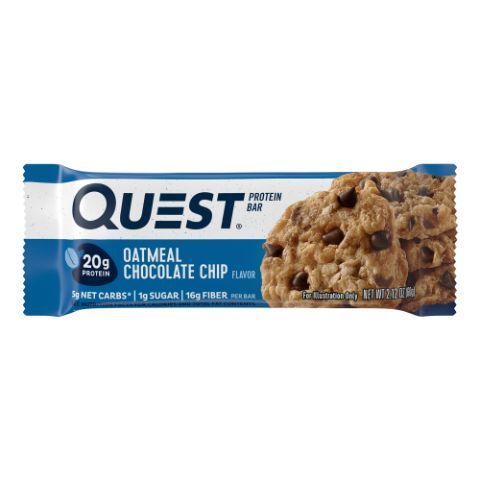 Order Quest Protein Bar Oatmeal Chocolate Chip 2.12oz food online from 7-Eleven store, Charlotte on bringmethat.com