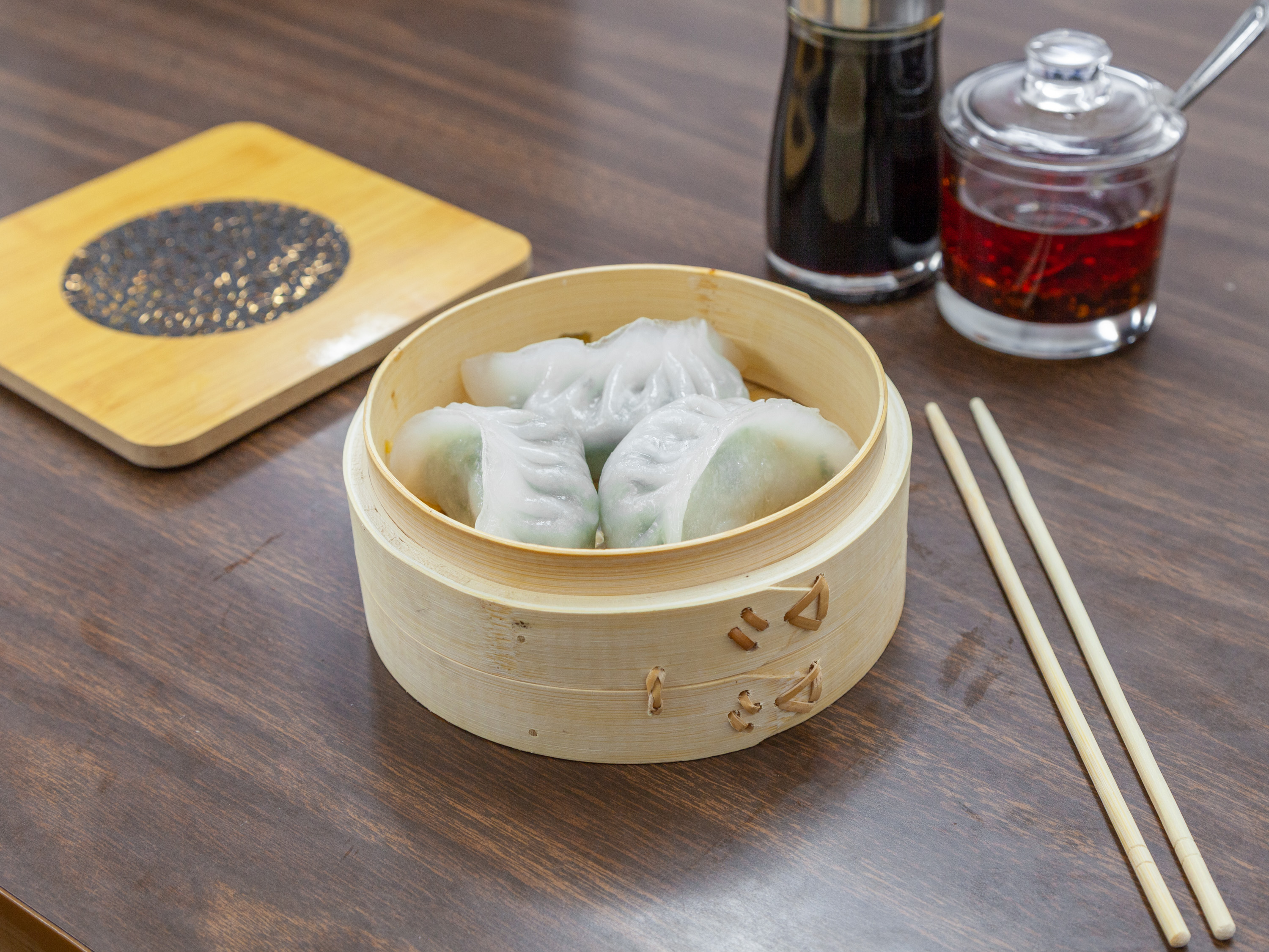 Order Spinach Dumpling food online from House of Dim Sum store, San Francisco on bringmethat.com