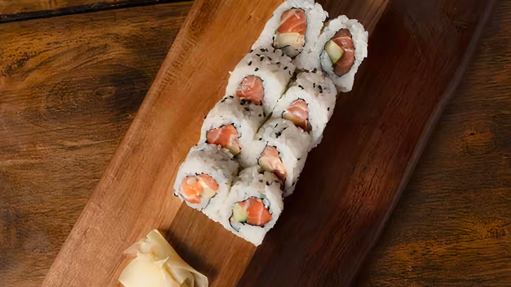 Order Spicy Salmon Roll food online from Fuku sushi store, Tucson on bringmethat.com
