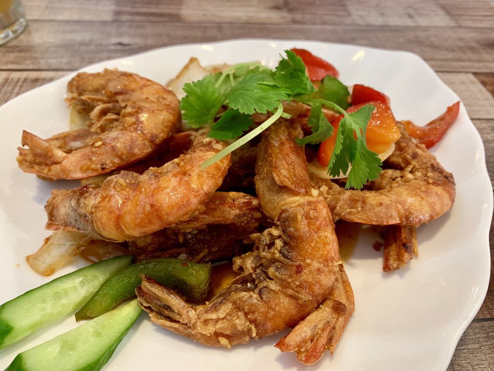 Order K8-Salt and Pepper Shrimps (Tom rang muoi) food online from Pho Ph Ha store, Oceanside on bringmethat.com