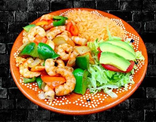 Order Shrimp Fajita food online from RIVAS MEXICAN GRILL store, Fort Mohave on bringmethat.com