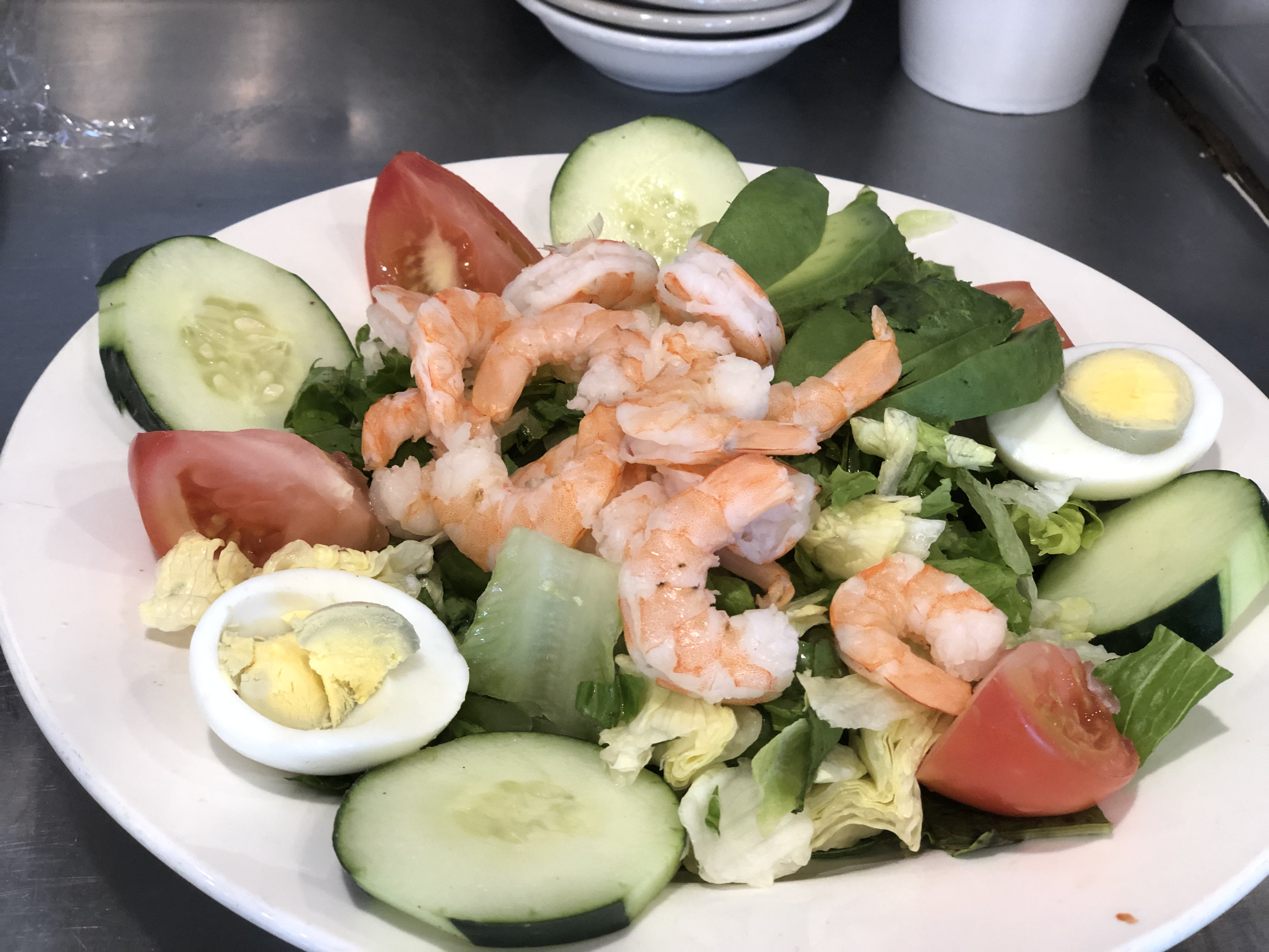 Order Shrimp and Avocado Salad food online from Roxsbury Deli store, Port Hueneme on bringmethat.com