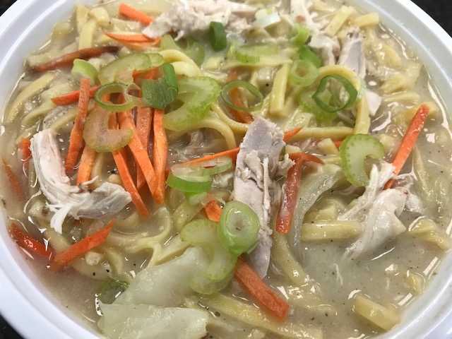 Order Chicken Pancit Lomi Soup food online from Bacolod's Best Kitchen store, Chicago on bringmethat.com