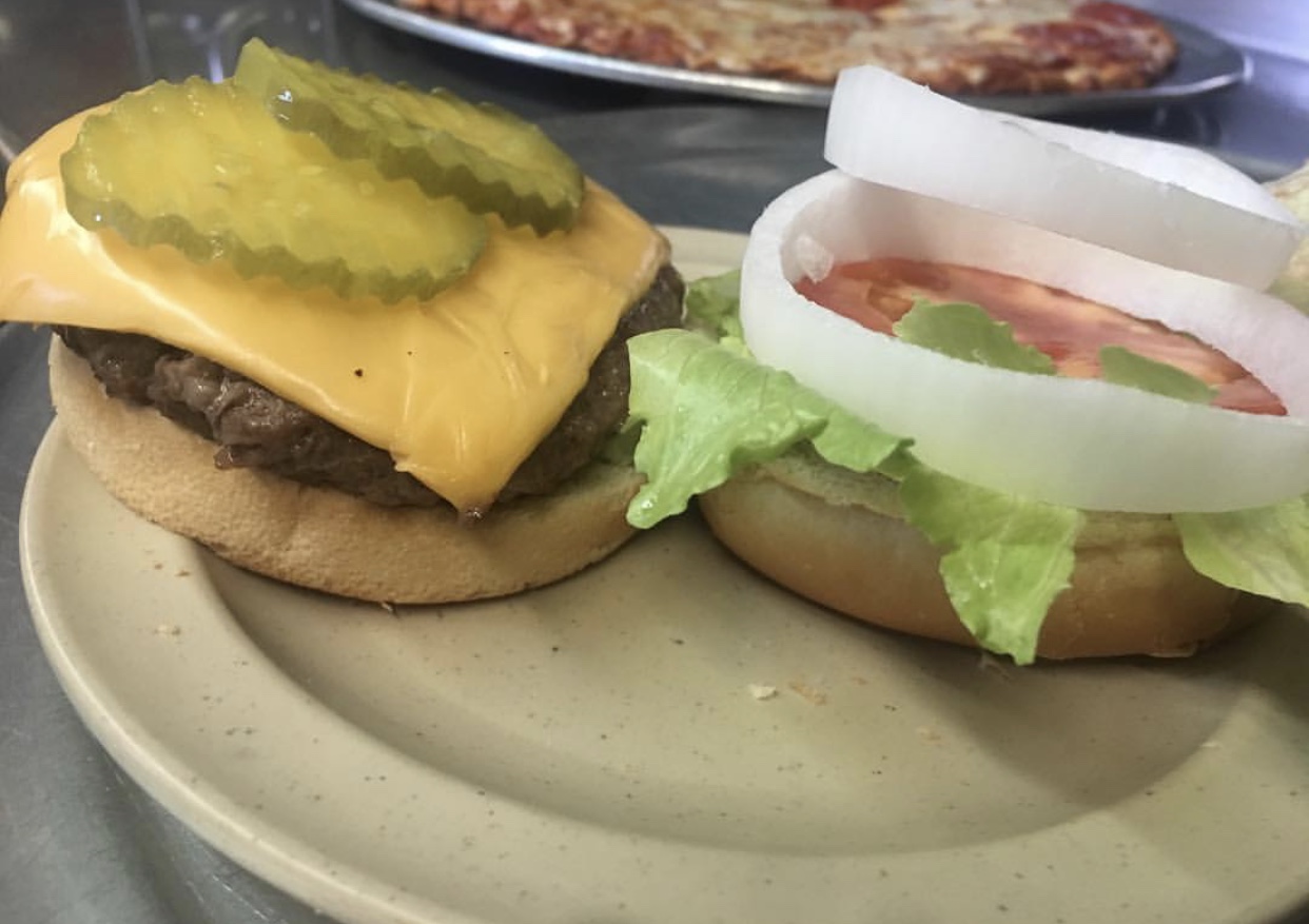 Order Cheeseburger food online from Angilo's Pizza store, Louisville on bringmethat.com