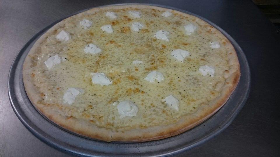 Order White Garlic Pizza food online from Madison's Pizza store, Albany on bringmethat.com