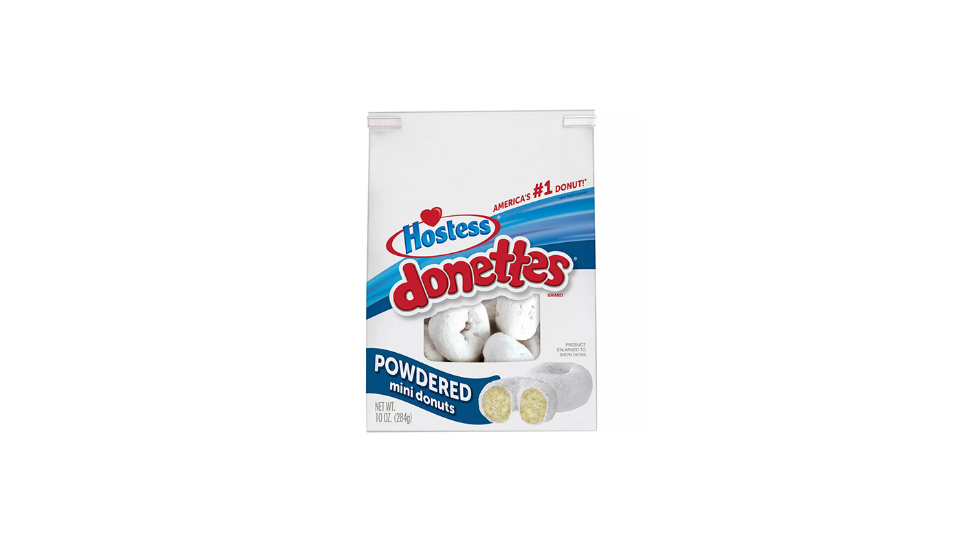 Order Hostess Donettes Powdered Bag 10.5oz food online from Extramile store, Los Angeles on bringmethat.com