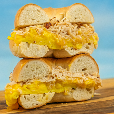 Order Turkey, Egg & Cheese food online from Bagel Boys store, Santa Monica on bringmethat.com
