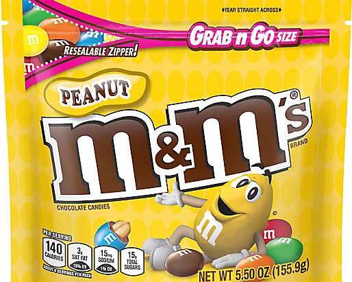Order M&M's Peanuts Grab & Go Bag (5.5 oz) food online from Shell store, Gaithersburg on bringmethat.com