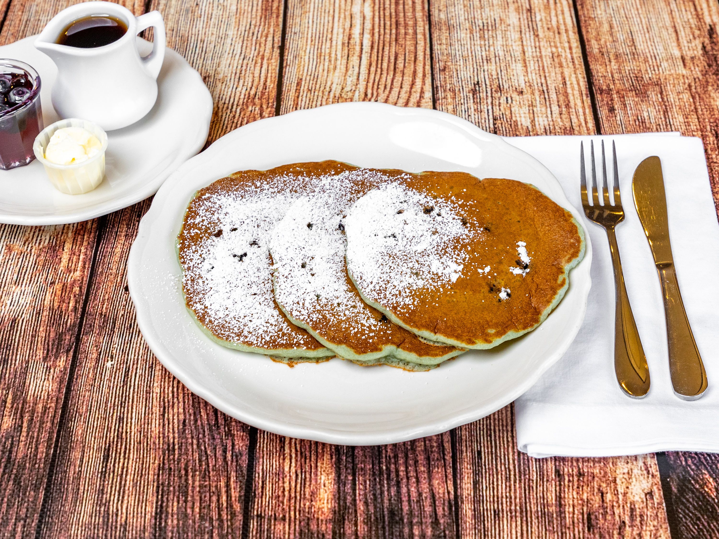 Order Blueberry Pancakes food online from The Original Pancake House store, Norco on bringmethat.com