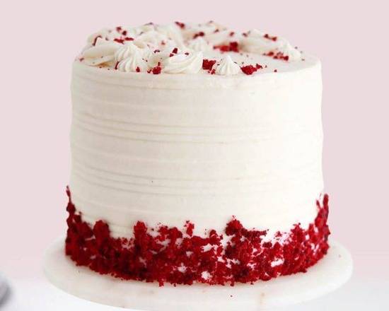 Order NEW 4" Whole Handmade Red Velvet Cake food online from Ny Popcorn store, New York on bringmethat.com