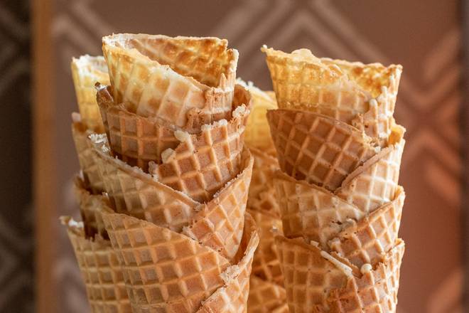 Order House Made Waffle Cone food online from Salt & Straw store, Culver City on bringmethat.com