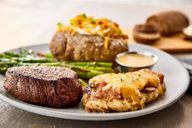 Order NEW! Sirloin* & Alice Springs Chicken food online from Outback Steakhouse store, Houma on bringmethat.com