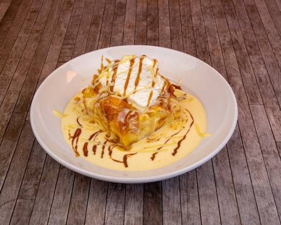 Order French White Chocolate Bread Pudding food online from The White Chocolate Grille store, Naperville on bringmethat.com